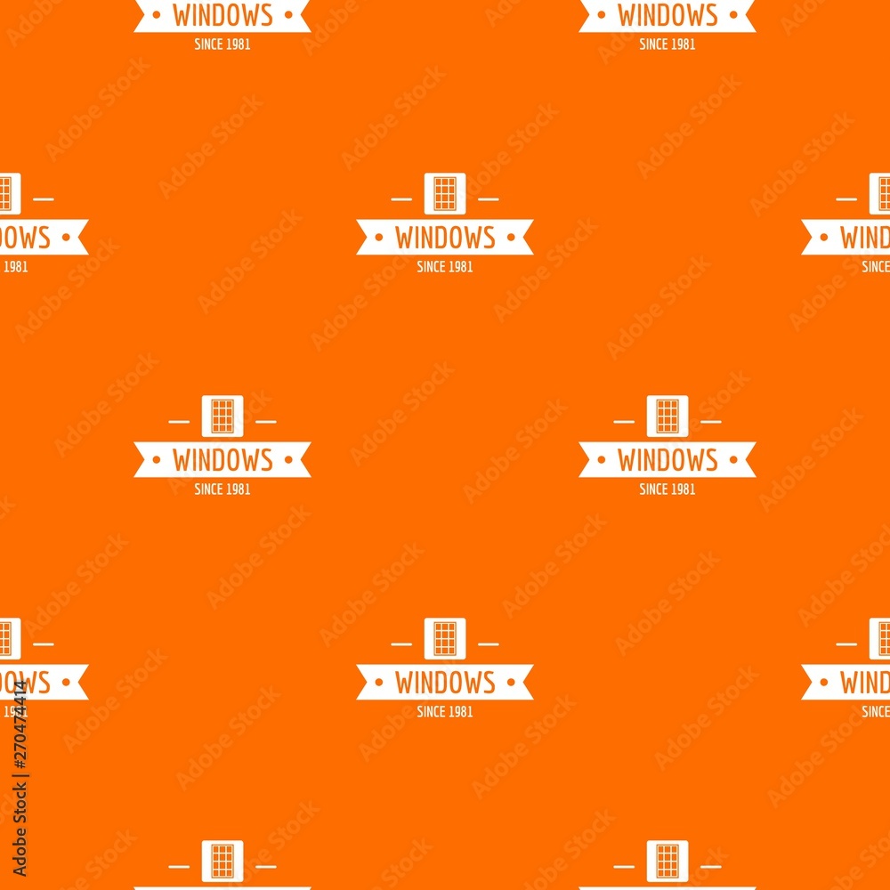 Aufkleber window company pattern vector orange for any web design best