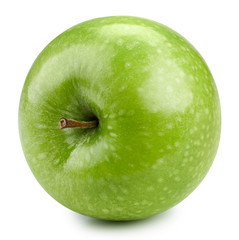 Green apples isolated on white