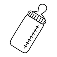 feeding bottle icon black and white