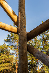 wooden fire watchtower construction details