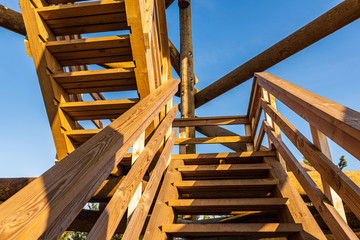 wooden fire watchtower construction details