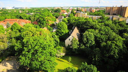 Fototapeta na wymiar gartenstadt,die grüne stadt hannover