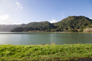 Fototapeta na wymiar Lagoa das Furnas, Furnas Valley - Sao Miguel island Azores Portugal