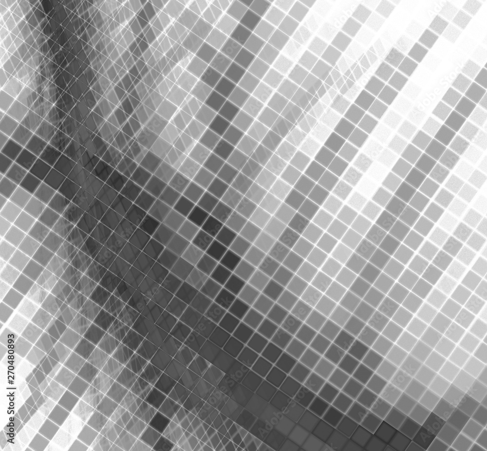 Poster modern abstract image with black white pixel background on halftone white background for banner desi