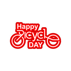 World Bicycle Day Celebration Vector Template Design Illustration