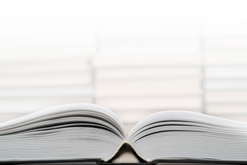 Pages of an open book. Symbol of knowledge, science, study, wisdom.