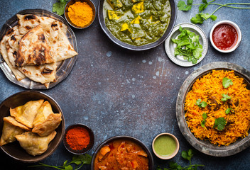 Authentic Indian dishes and snacks