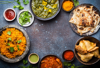 Authentic Indian dishes and snacks
