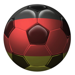 Fußball Deutschland weißer Hintergrund