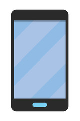 cellphone icon cartoon vector illustration