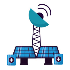 solar panels antenna battery charge