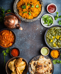 Authentic Indian dishes and snacks