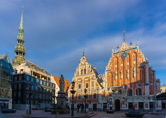 Riga town hall square, Latvia