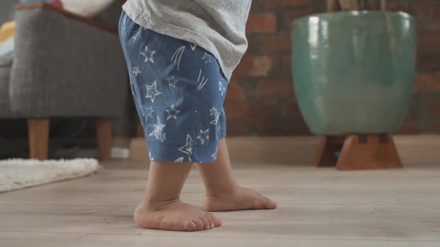 Baby at home first steps 