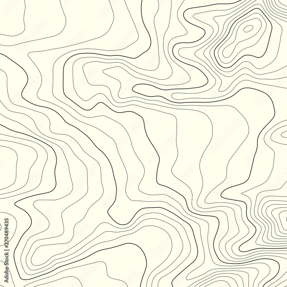 Poster topographic map lines background. abstract vector illustration. contour vector map.