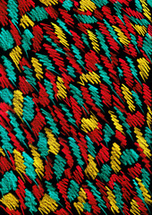 Fototapeta na wymiar Abstract texture of colorful strokes on a black background.