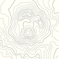 Topographic map lines background. Abstract vector illustration. Contour vector map.
