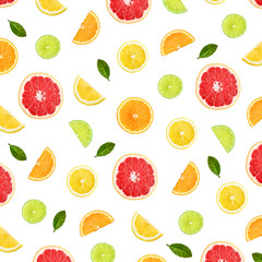 Fototapeta premium Colorful pattern of citrus fruit