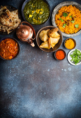 Authentic Indian dishes and snacks