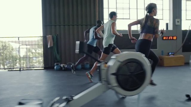 tracking run in gym