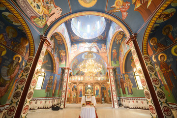 Fototapeta na wymiar A beautiful church ceremony and details