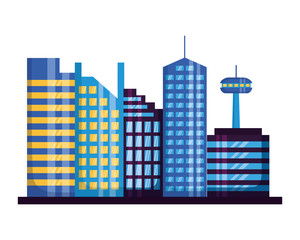 skyscrapers city urban buildings exterior