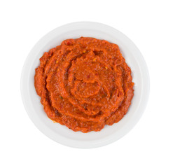 Ajvar or Pindjur Orange Vegetable Spread made from Bell Peppers