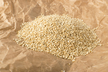 Quinoa Seeds Background or Chenopodium Quinoa Texture