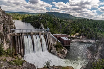 Foto op Aluminium Long Lake Dam op de rivier de Spokane. © Sam Judy