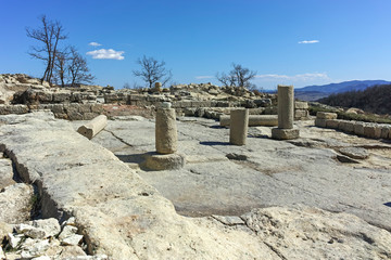 Fototapeta na wymiar Ruins of archaeological area of Perperikon, Kardzhali Region, Bulgaria