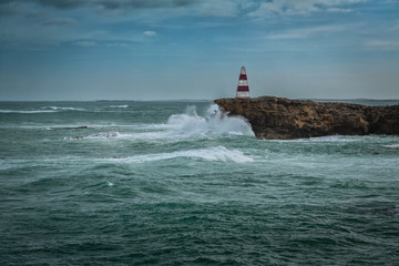 Crashing waves at Robe, South Australia