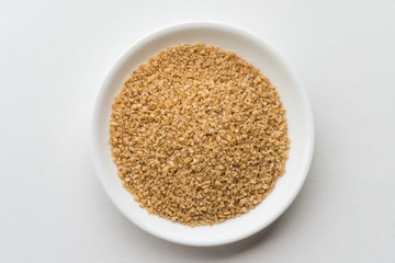 Dried Bulgar in a Bowl