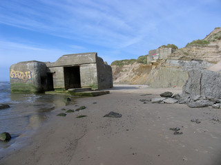 Bunker of the Atlantic Wall in Løkken, Jutland, Denmark