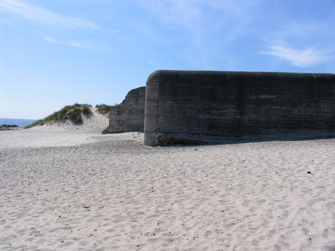 Bunker of the Atlantic Wall in Grenen, Jutland, Denmark