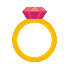 Isolated ring design vector illustration