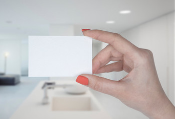 Obraz premium Blank business card
