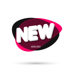 New bubble banner design template, app icon, vector illustration