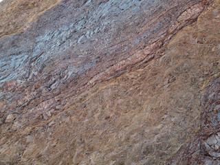 Close-up of Rock sheer cliff in Marin in California.