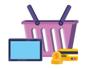 Shopping icon set design vector illustration