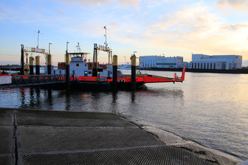 Weser ferry, Ferry company, Vegesack, Hanseatic City Bremen, Germany, Europe
