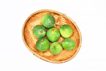  Aiyu jelly fruit isolate on white background   