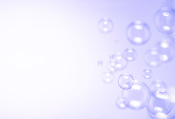 purple soap bubbles background.