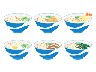うどんのイラストセット
