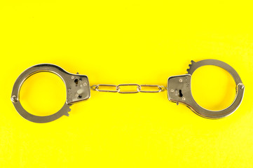 Close-up of handcuffs