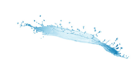 Water splash,water splash isolated on white background,blue water splash,
