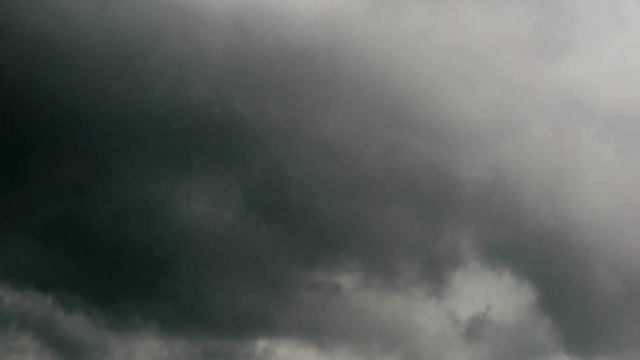 storm cloud move by difference hot and codl temperature on sky time lapse