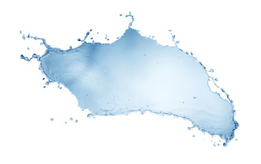  water splash isolated on white background 