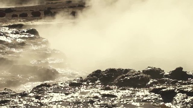 Geiser in the Atacama Desert in Chile