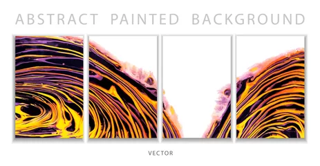  Trend vector. Set of abstract painted background, flyer, business card, brochure, poster. Liquid marble. © KseniaZu