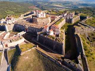 Aerial view of Nossa Senhora da Graca Fort, Elvas